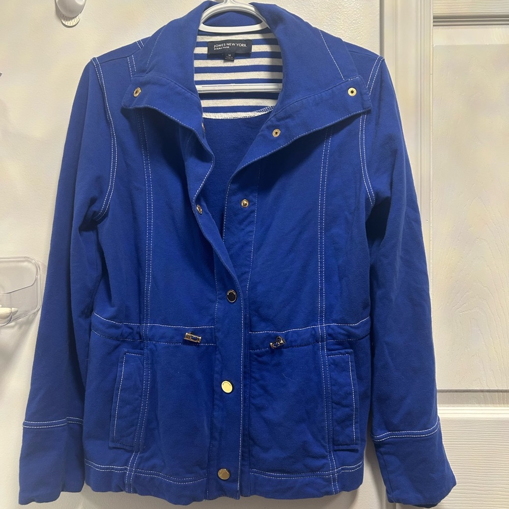 Jones New York Women's Royal Blue Utility Jacket
